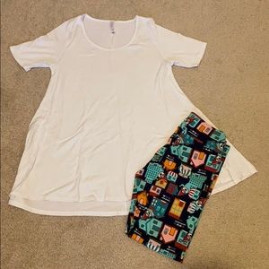 LULAROE white tee